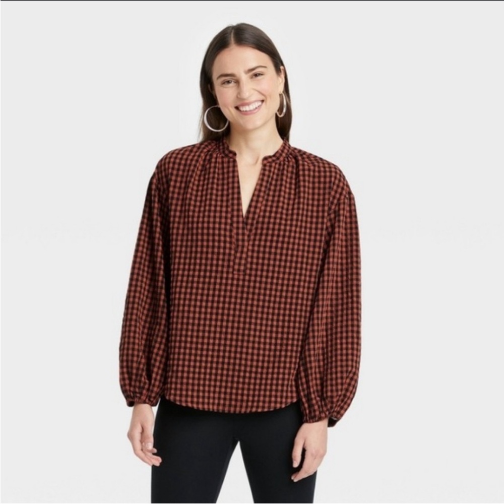 a new day gingham top